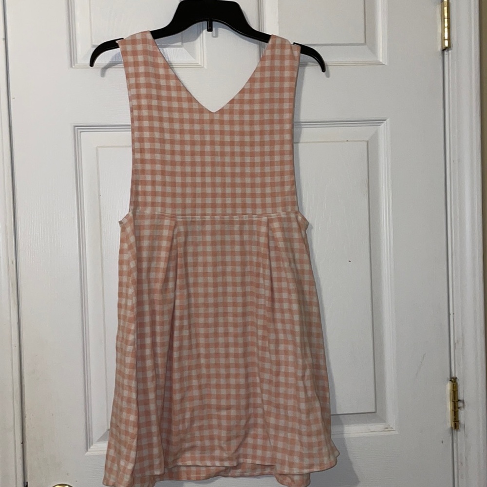 Pink checkered dress